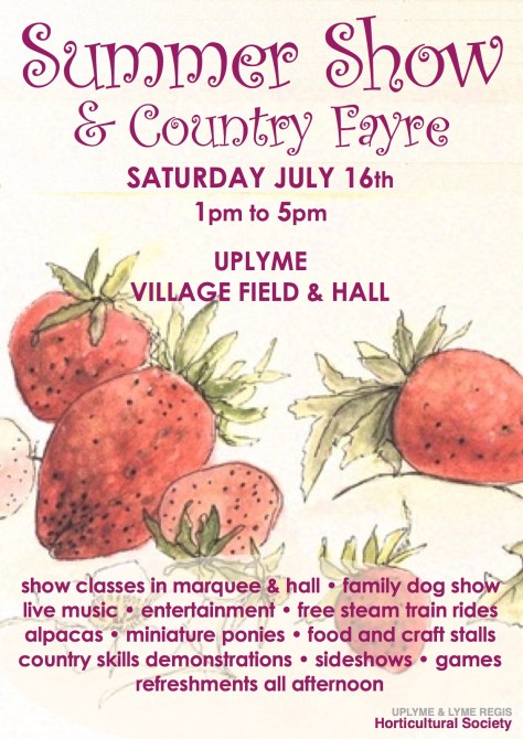 2016 summer show with strawberries poster